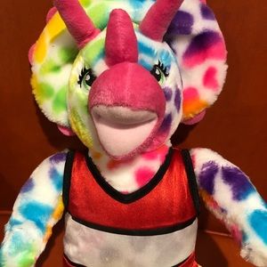 Build-A-Bear Workshop Rainbow Hearts Triceratops in Multicolor Bright